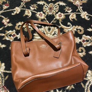 Coach Brown Leather Tote Bag